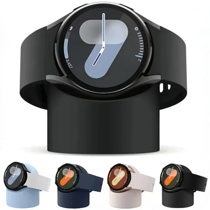 Silicone Charging Seat For Samsung Galaxy Watch 8/7/6/5 40/44mm Ultra 47mm Charging Stand Storage Seat Watch 6 8 Classic 47/43mm - Urbizia