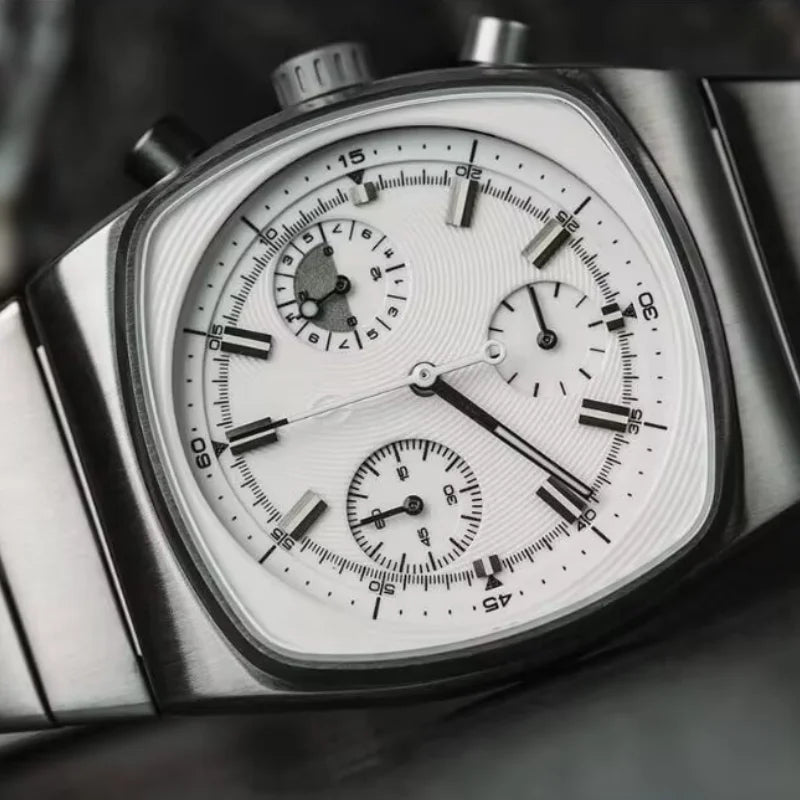 CILOA Square Mens Watches for Man Retro Automatic Steel Dive Men Quartz Stainless Male Luxury New in Men's Brand Watch
