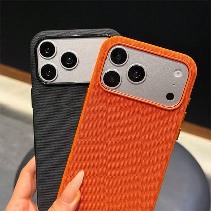 Luxury Tech Woven Fabric Magnetic Phone Case, Shockproof Scratch-Resistant Protective Cover with Magnetic Wireless Charging, Compatible with iPhone 18 Pro Max/17 Pro Max/16/15/14/13/Air