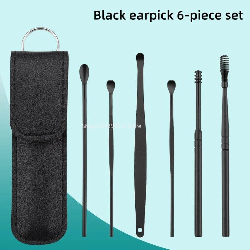 6-Piece Stainless Steel Ear Wax Removal Set