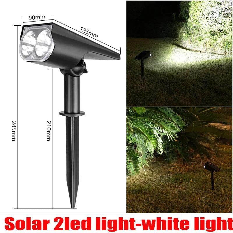 Garden 9 LED Solar Powered Light Adjustable Solar Spotlight Outdoor IP65 Waterproof Landscape Lamp Villa Night Decor Light