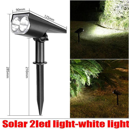 Garden 9 LED Solar Powered Light Adjustable Solar Spotlight Outdoor IP65 Waterproof Landscape Lamp Villa Night Decor Light