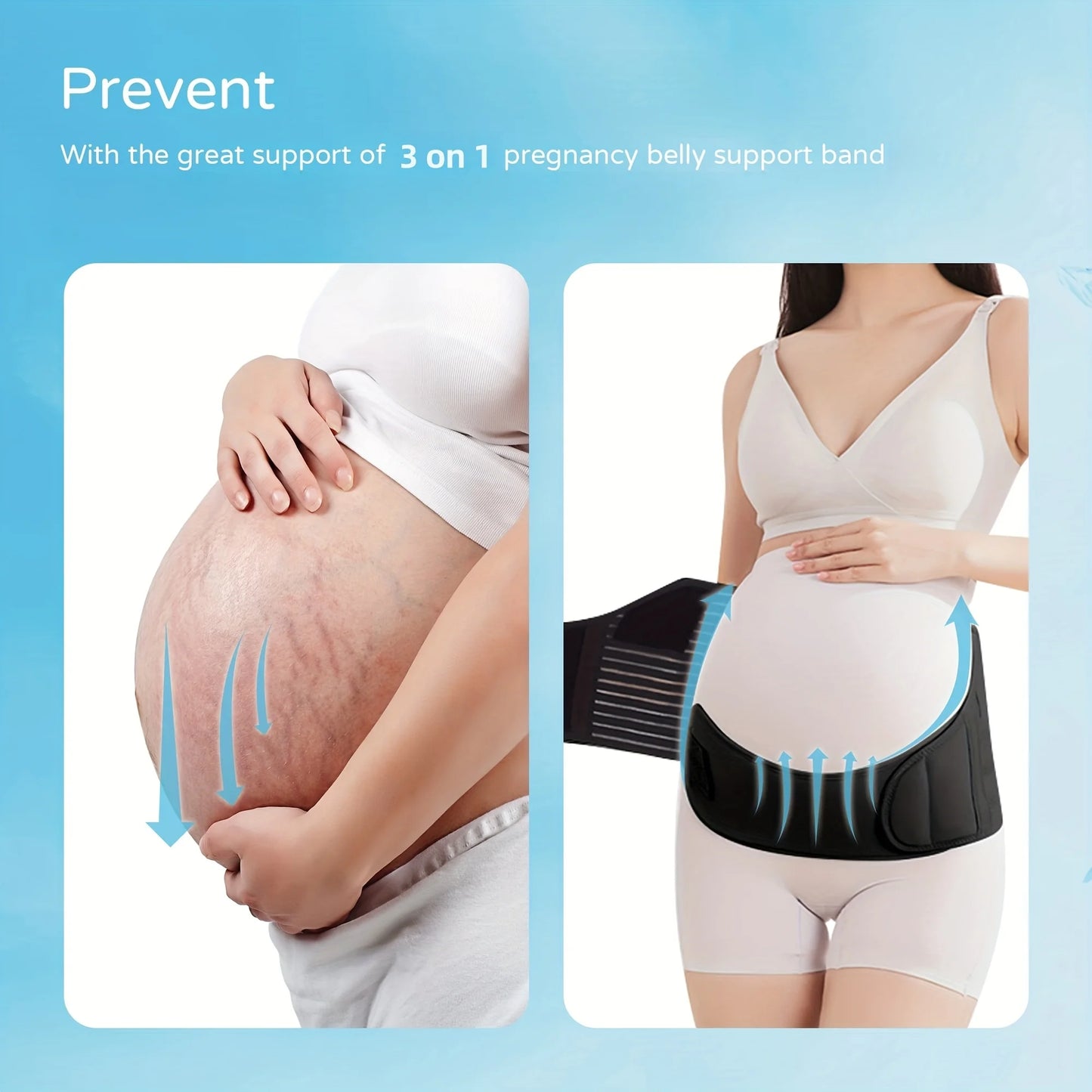 Pregnant Women Support Belly Band Back Clothes Belt Adjustable Waist Care Maternity Abdomen Brace Protector Pregnancy