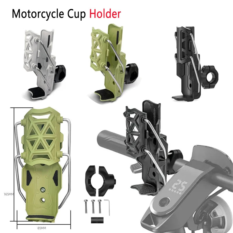 Adjustable Motorcycle Bike Cup Holder Handlebar Water Bottle Bike Mount For 32-77mm for bicycles