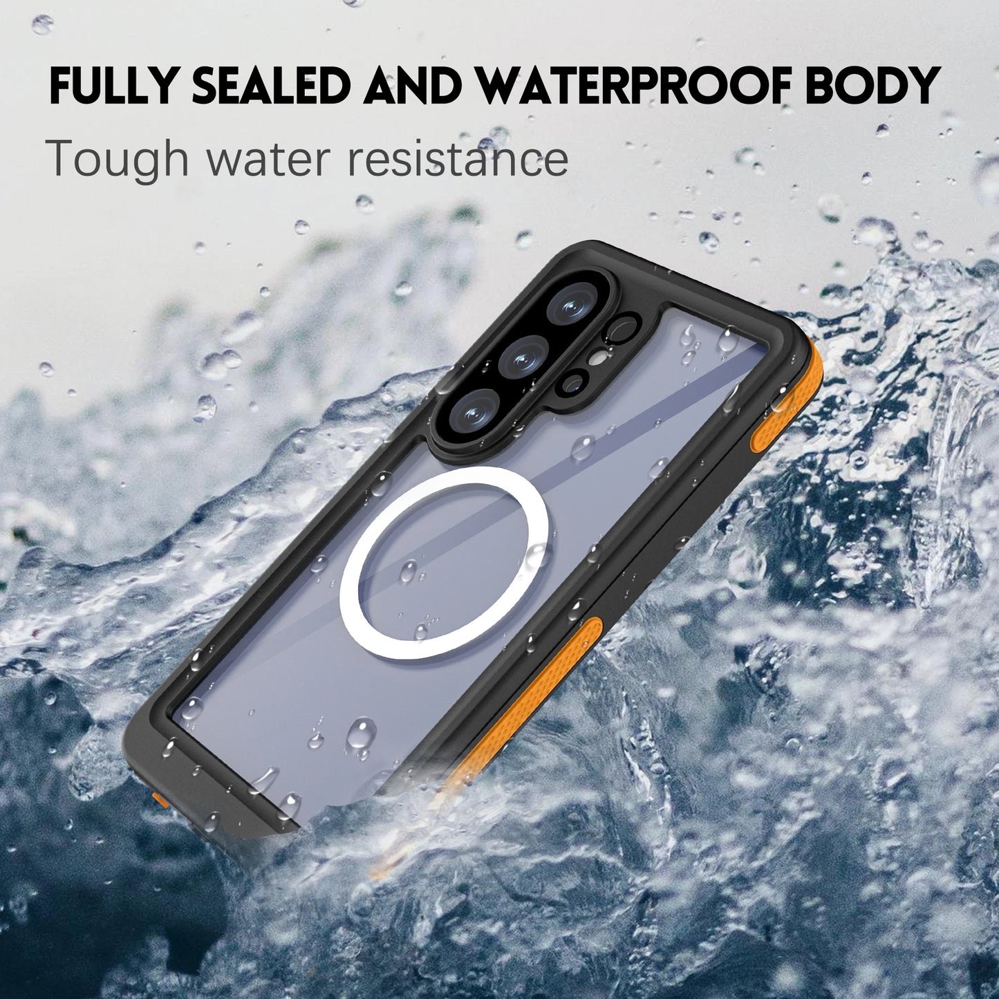 Waterproof case suitable for Samsung S26 Ultra and S26, essential for swimming, IP68 fully sealed phone case, hot-selling
