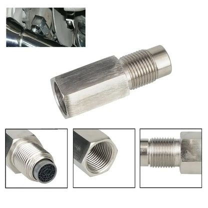P0420 P0430 Universal O2 Sensor Spacer Adapter M18X1.5 Check Engine Light CEL Mini Catalyst For Fault Code