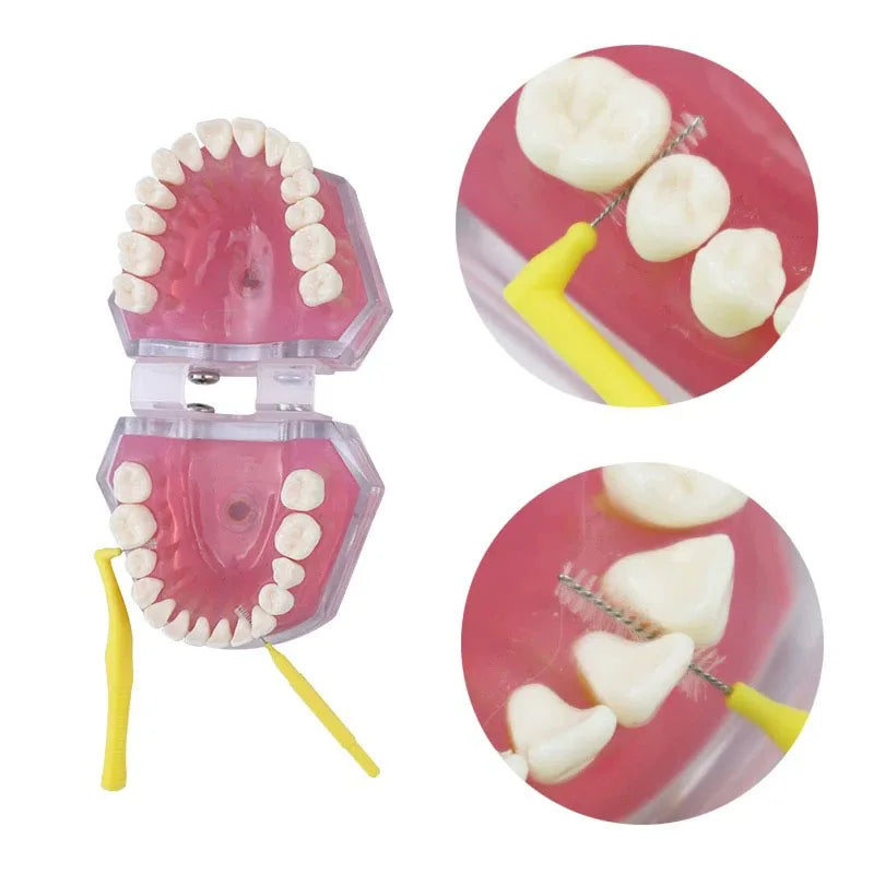 Dental Cleaning Care Kits Orthodontic Oral Care Brush Tongue Scraper Interdental Brush Travel Set Portable Clean Hygiene Case