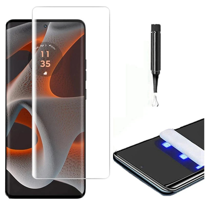 Full Glue Tempered Glass For Samsung Galaxy S26 Ultra S25 S24 S23 S22 S21 Ultra/Plus Screen Protector UV Liquid Protective Film