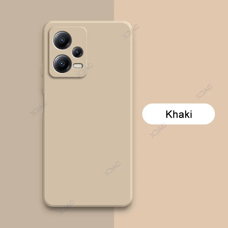 Luxury Double Liner Phone Case for Xiaomi POCO X5 Pro 5G Square Liquid Silicone Back Cover POCOX5 X5Pro 360 Soft Shockproof Bags