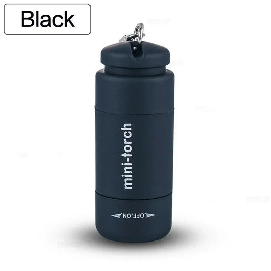 USB Rechargeable LED Multifunctional Strong Light Pocket Keychain Flashlight Waterproof Outdoor Hiking Camping Mini Flashlight - Urbizia