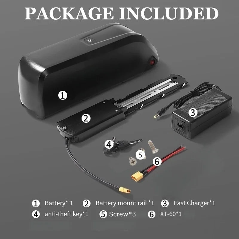 5-Pins Hailong EBike Battery 36V 48V 10Ah 15Ah 20Ah Mountain Bicycle 18650 Electric Bateria Pack for Bafang 1500W 1000W 750W
