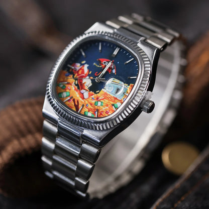 CILOA Watches for Man Square Luxury Quartz Watch New in Men's Sports Fashion Automatic Movement Male Wristwatches Gifts