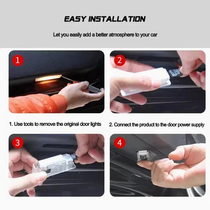 2/4pcs The car LED welcome light is suitable for BMW 2 Series F22F23F44F45F46 14-23 /4 Series F32F33613-23 projection lamp.