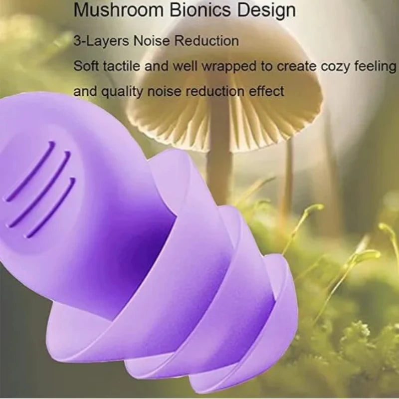 1 Pair Antinoise Earplugs Sound Insulation Ear Protection Earplugs Sleeping Swimming Travel Noise Reduction Waterproof Earplugs