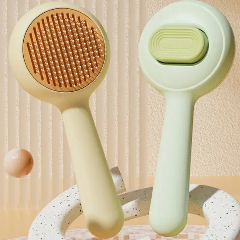 Cat Brush Self-cleaning Cat Brush Pet Hair Remover One Click Combs for Cats Hair Cleaning Pet Grooming Massage Dog Comb Brushes - Urbizia