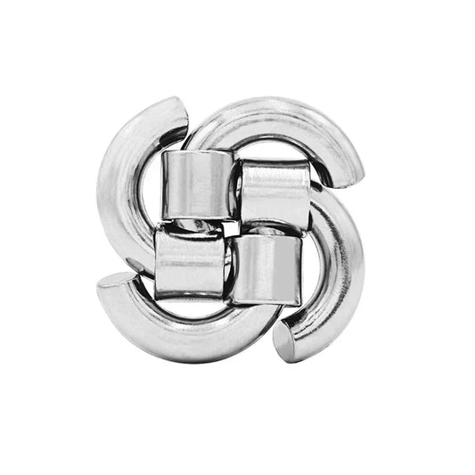 Metal Brain Teaser Puzzle Set for IQ & Logic Challenge