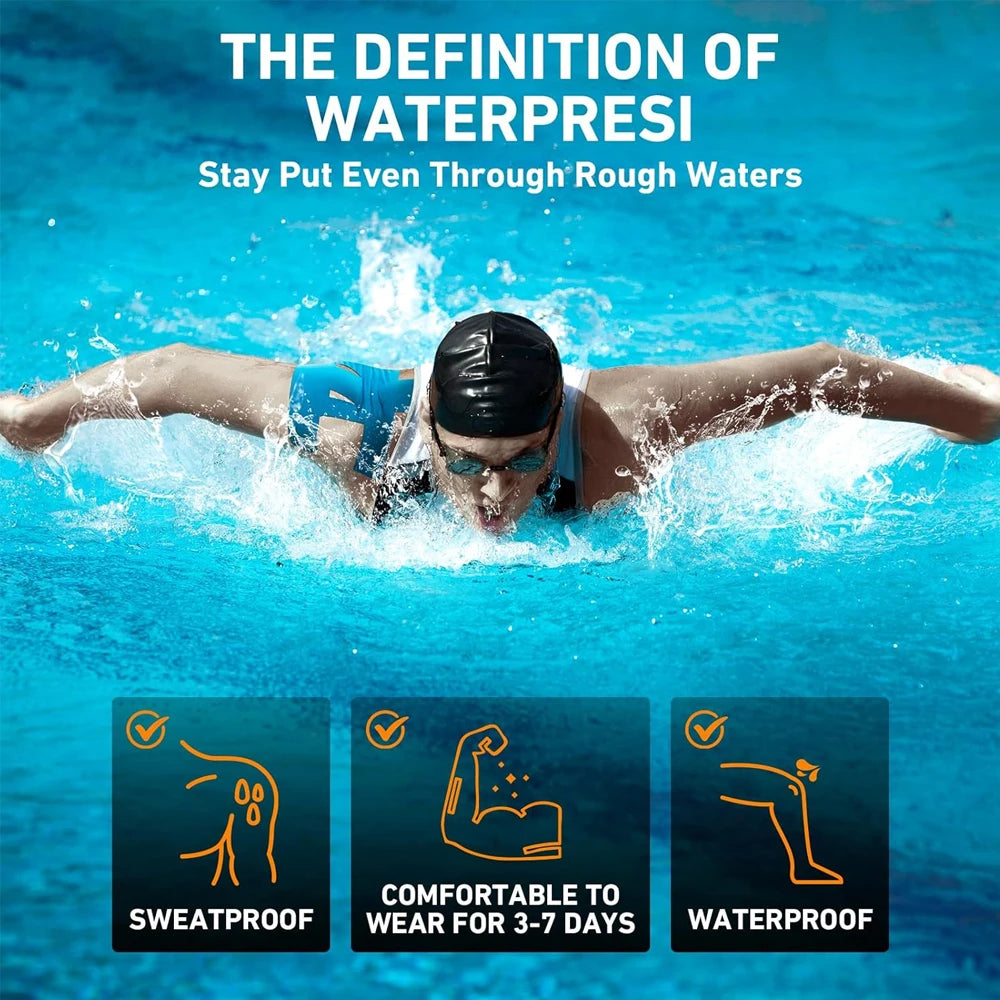 10 PCS Kinesiology Tape for Shoulder Precut,Shoulder Tape -Waterproof & Breathable, Enhance Elastic Sports Tape for Pain Support