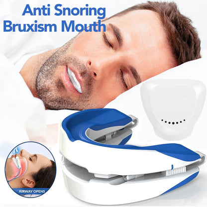 Adjustable Anti-Snore Mouthpiece Sleeping Mouth Guard Stop Snoring Device Nighttime Teeth Protection And Bruxism Relief