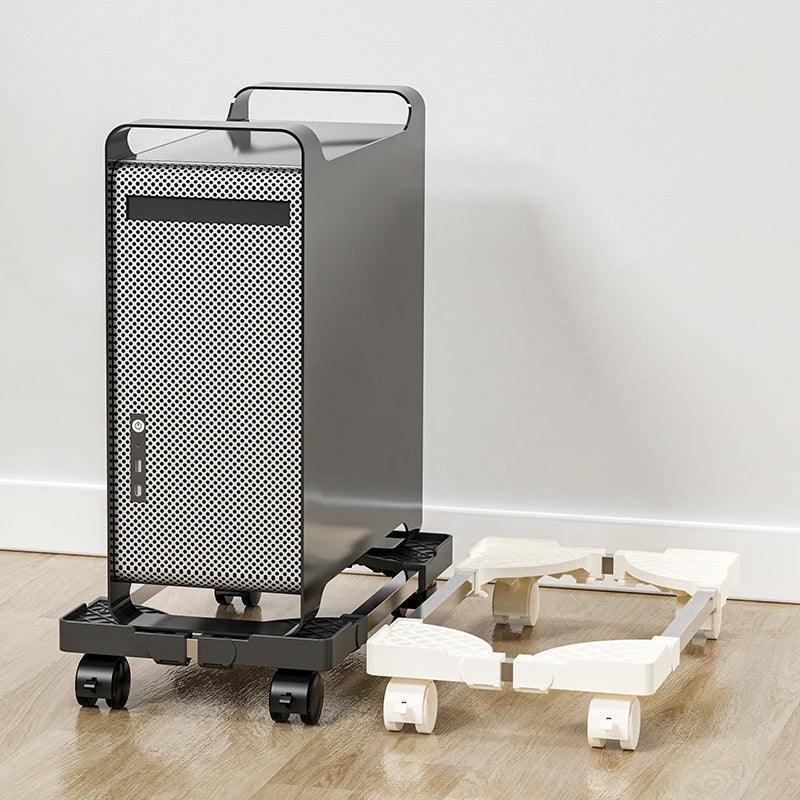 Computer Tower Stand, Adjustable Mobile CPU Stand, CPU Holder PC Tower Stand with Rolling Caster Wheels, Pc Floor Riser Stand - Urbizia