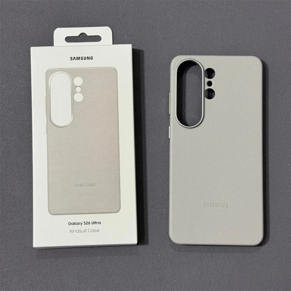 Samsung Galaxy S26 Leather Case – Full Coverage Shockproof Shell