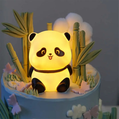 New Panda LED Night Light Living Room Cute Panda Plastic Lamp Bedside Decor Creative Kids Night Light Birthday Gift Decoration - Urbizia