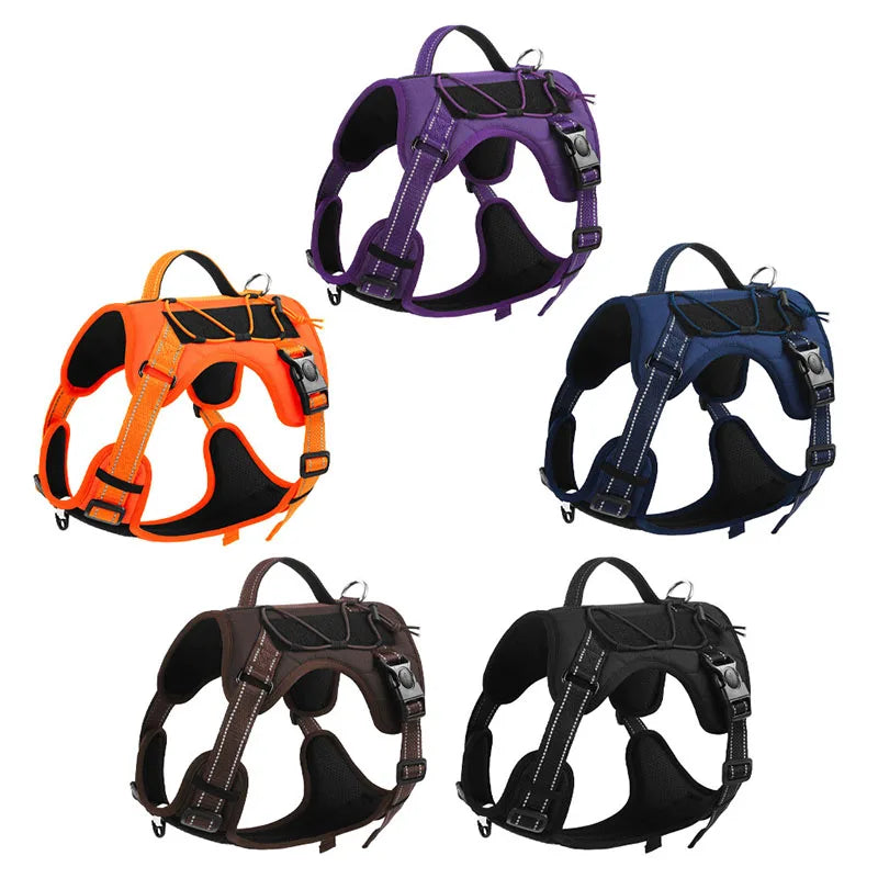 Reflective No-Pull Tactical Dog Harness