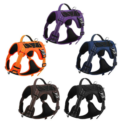 Reflective No-Pull Tactical Dog Harness