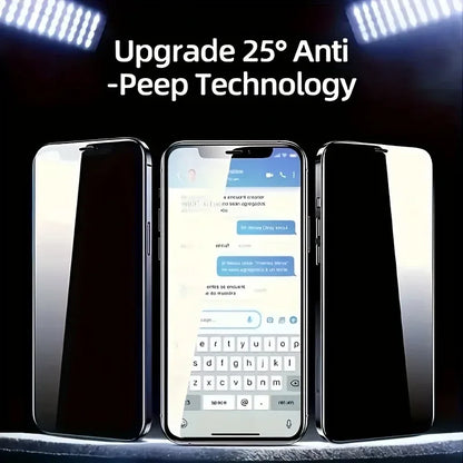 9D Anti-Spy Privacy Tempered Glass 6-Pack iPhone