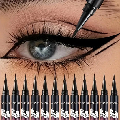 12-Pack Black Liquid Eyeliner – Waterproof & Long-Lasting