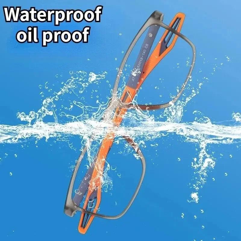 Fashion TR90 Reading Glasses for Men Spring Leg Sports Presbyopia Glasses Anti Blue Light Glasses +100 ~+400