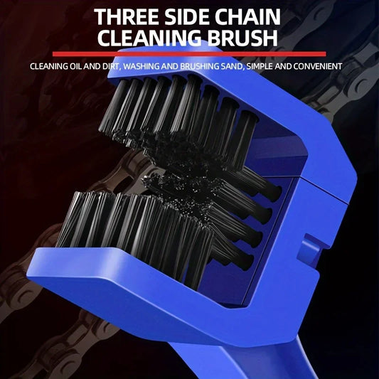 Portable Chain Cleaner Motorcycle Road Bike Chain Clean Brush Bicycle Clean Motorcycle Tools Chain Cleaner Maintenance Tool Port