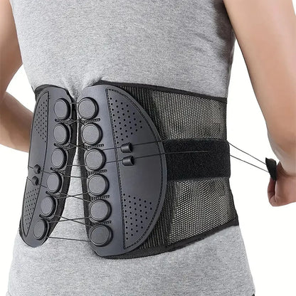 Lumbar Intervertebral Disc Support Compression Rope Support Waist Support Breathable Mesh Posture Corrector for Waist Protection - Urbizia