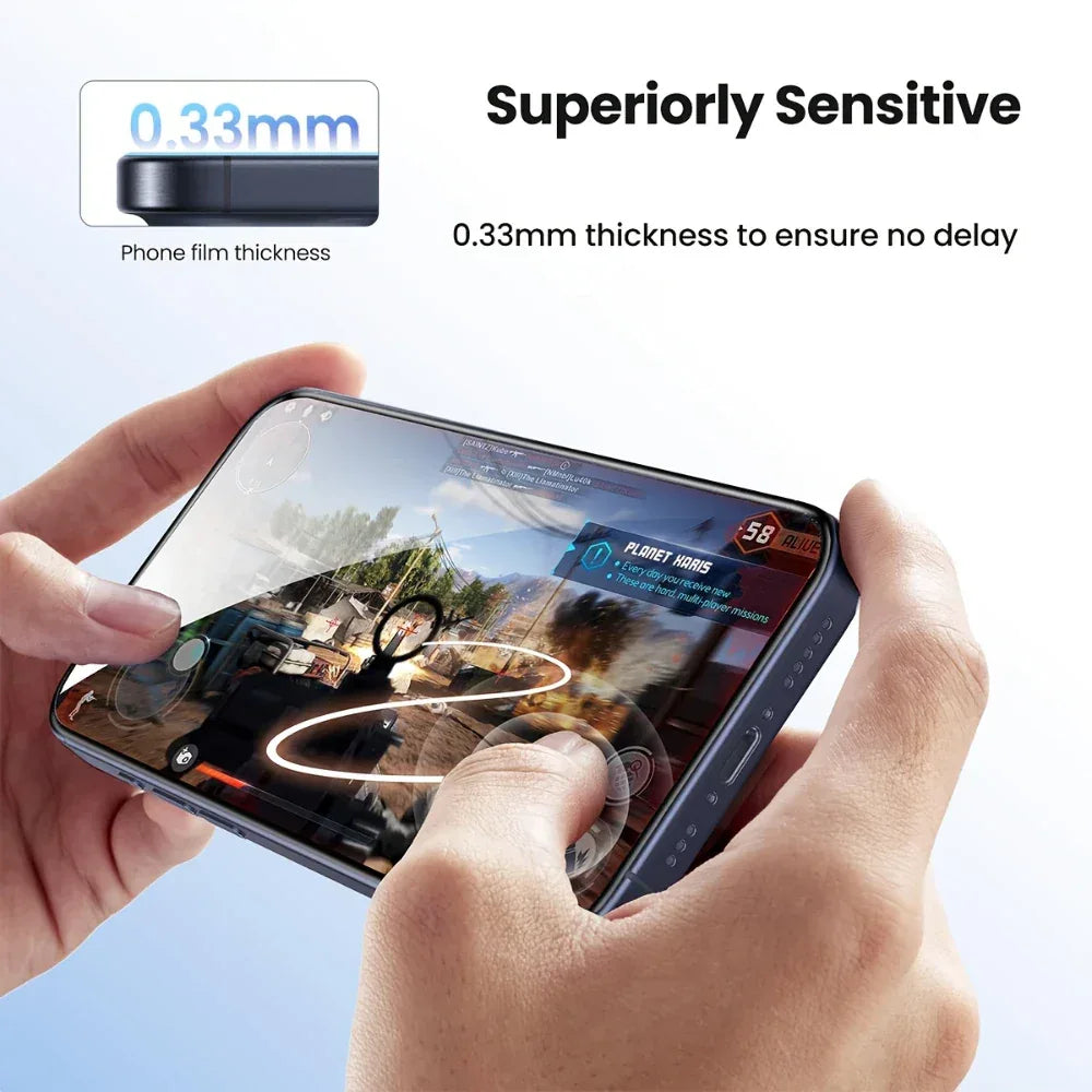 3PCS Oleophobic Tempered Glass Screen Protector for iPhone