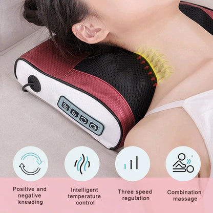 Multi-Functional Neck & Shoulder Massager – Hot Compress Support