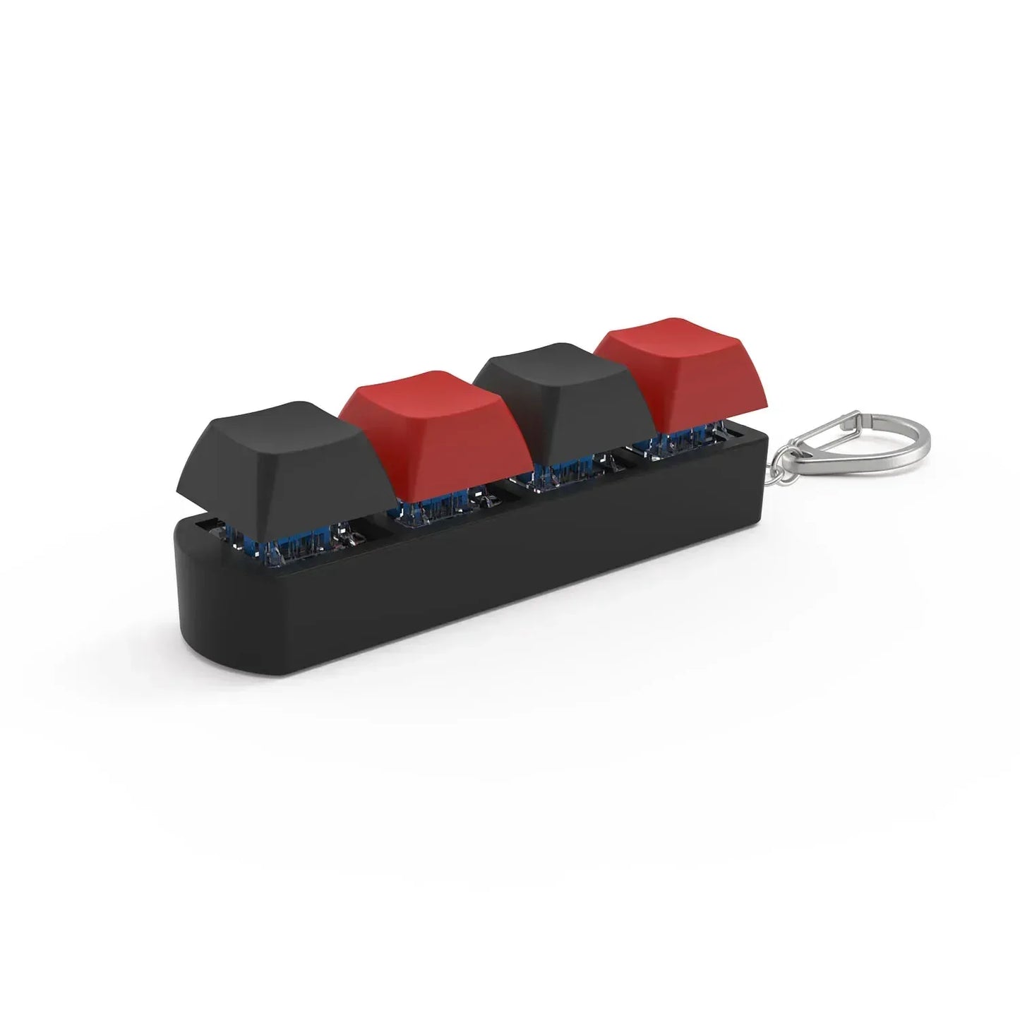 4Keys Finger Button Anti-stress Toys Mechanical Keyboard Keycaps Office Decompression Calming Keychain Gifts for Children Adults - Urbizia