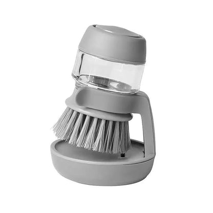 Dish Brush With Soap Dispenser – Multi-Use Kitchen Palm Brush With Tray