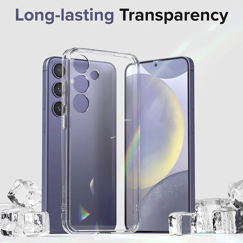 Slim Fit Crystal Silicone Soft Case For Samsung Galaxy S26 S25 S24 S23 S22 S21 S20 FE S25 Plus 25 edge Ultra Thin Clear Cover