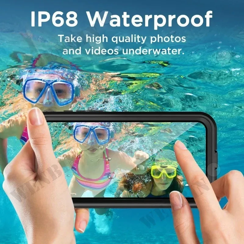 Case For Samsung Galaxy S26 S25 Ultra S24 S23 Plus IP68 Waterproof 360 Magsafe Cover Capa Fundas