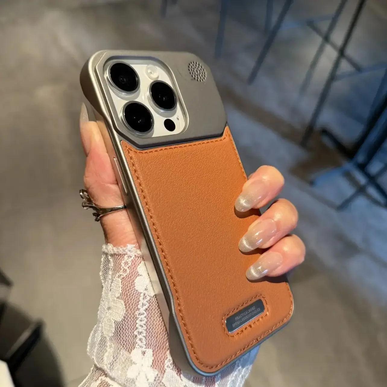 Business Leather MagSafe Case for iPhone 17–11 Pro Max