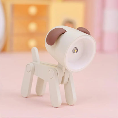 LED Night Light Mini Folding Desk Lamp Cute Pet Lights Dog Deer Portable Night Light Student Living Room Decor Gift - Urbizia