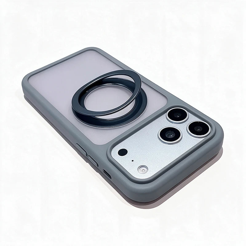 For MagSafe Stand Holder Phone Case Matte Shockproof Cover for iPhone 18 Pro Max 18 Pro 17 Air 16 Plus 15 14 13 12 11 Pro MaxFor MagSafe Stand Holder Phone Case Matte Shockproof Cover for iPhone 18 Pro Max 18 Pro 17 Air 16 Pl