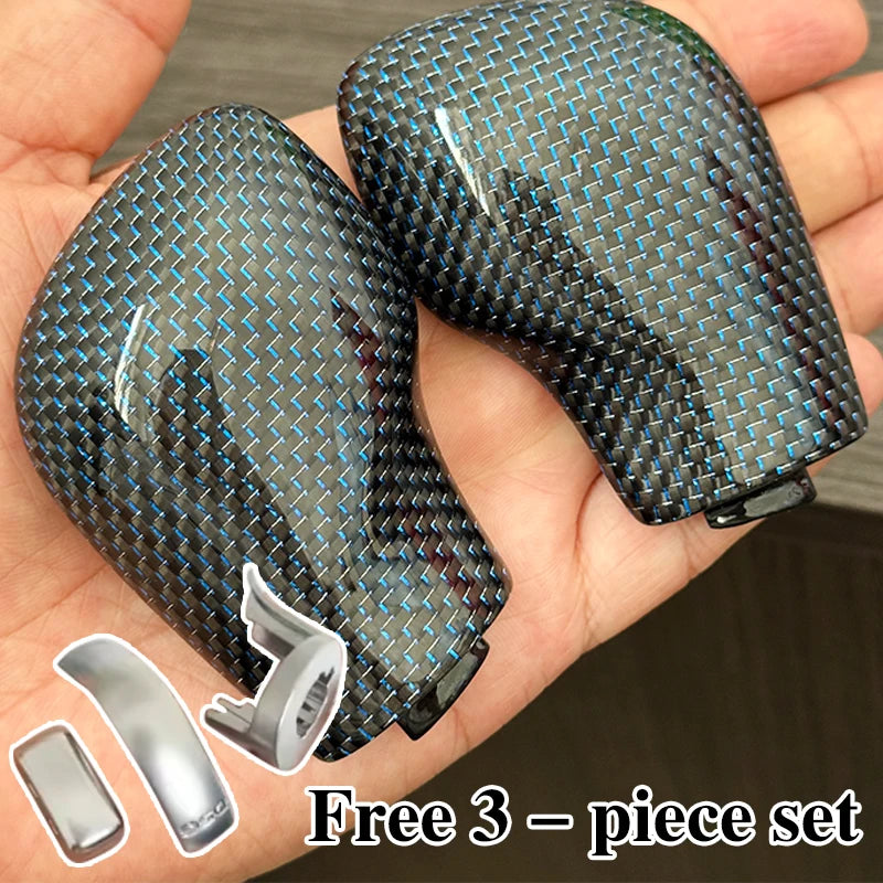 Carbon Fiber DSG Gear Knob Cover Shifter Trim for VW Golf 7 GTI R Tiguan Passat B7 B8 CC R20 Scirocco Jetta MK6 GLI Interior