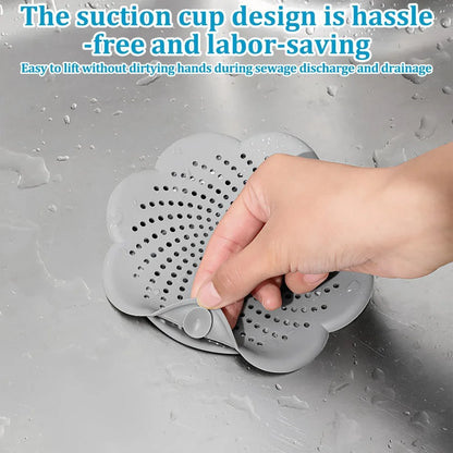 Sink Strainer Protector Silicone Shower Drain Cover Hair Catcher Covers Drain Protector for Showers Bathtub Bathroom and Kitchen