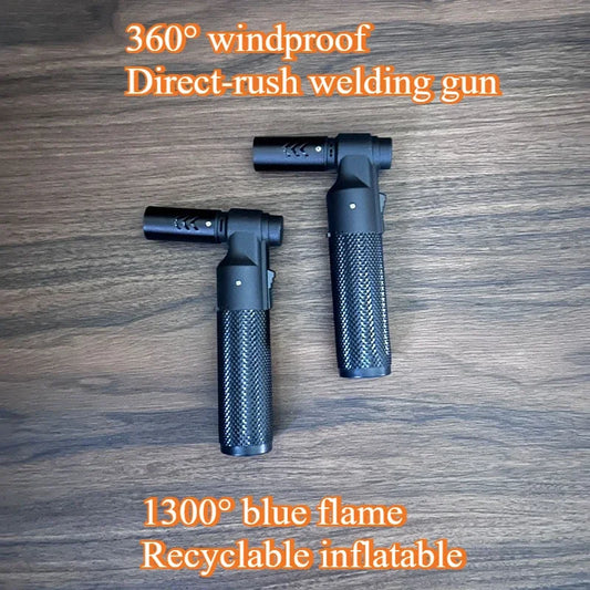 HONEST Jet Butane Gas Lighter – Windproof Metal Cigar & Kitchen Torch Lighter