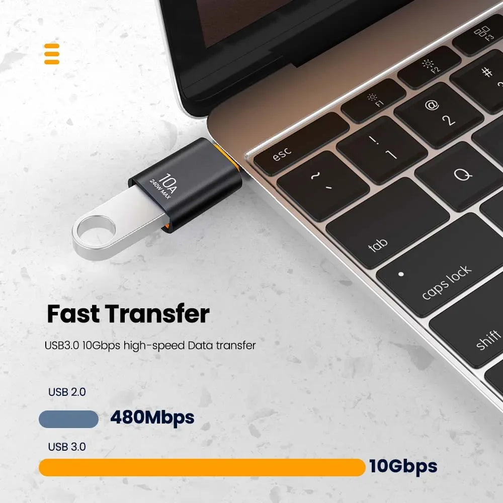 USB 3.0 Type-C OTG Fast Charging Adapter