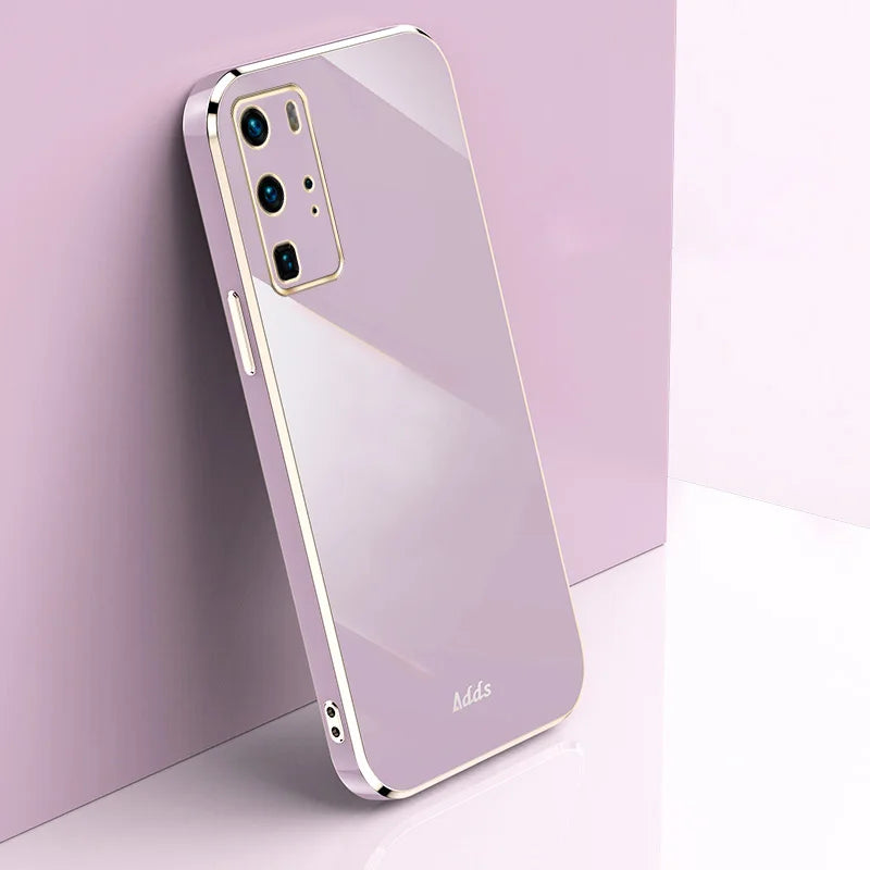 Luxury Bling Glossy Plated Full Cover Phone Case for Samsung Galaxy S26 S25 S24 S23 FE S22 Plus Ultra Soft Back Cover