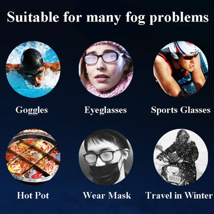 Anti-fog Spray Glass Anti Fog Coating Agent Long-lasting Effect Car Care Defogging Products Auto Mirror & Windshield Defogger