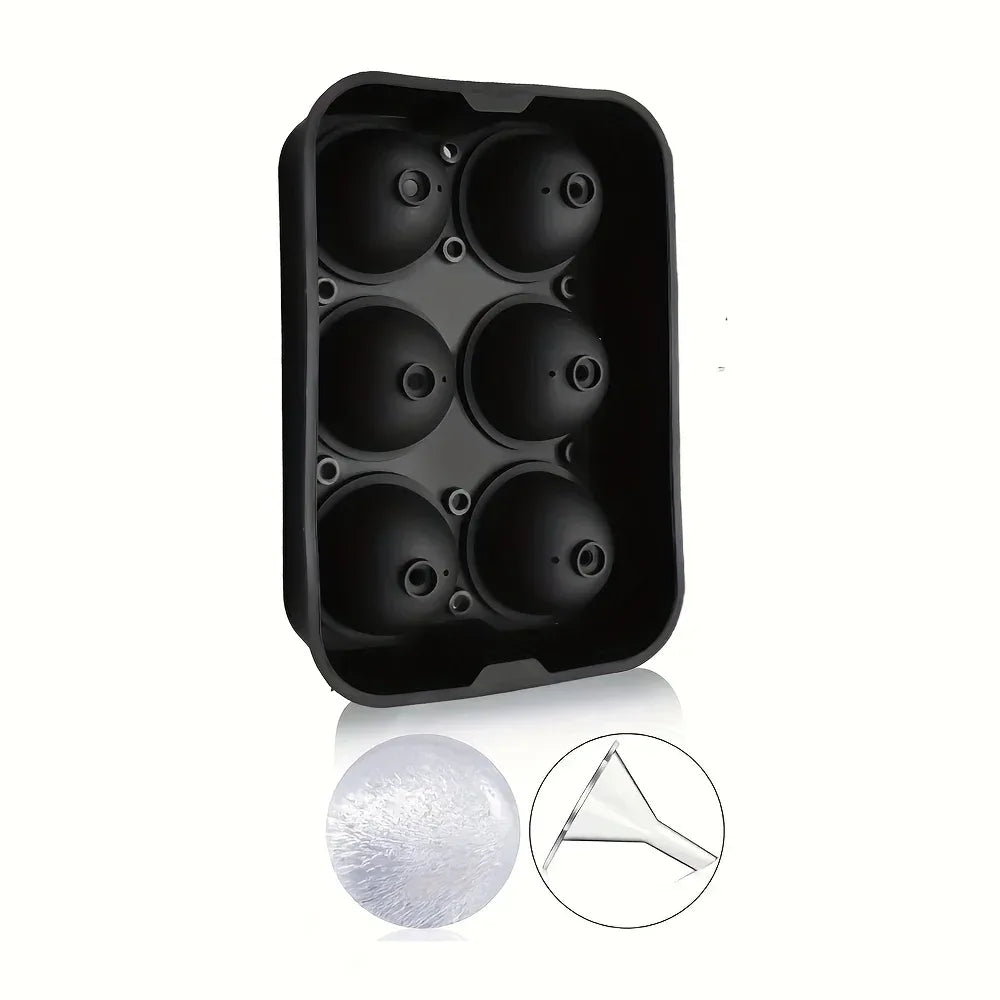 6-Grid Silicone Ice Cube Tray DIY Freezer Mold
