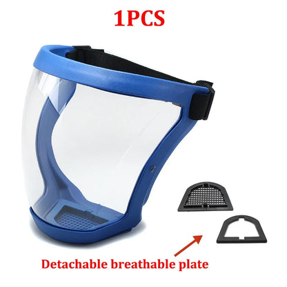 Protection Mask Splashproof Transparent Facial Protector Face FaceMask Protective Outdoor Safety Mask Head Cover Work Protection