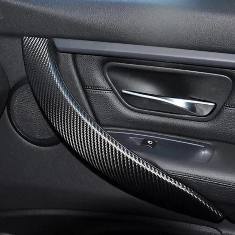 1-5m Nano Carbon Fiber Car Tape Sticker Door Mirror Paste Protector Strip DIY Protection Protective Film Waterproof Adhesive